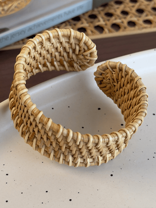 Women'S Retro Ethnic Style Braided Rattan Bracelet Bracelet