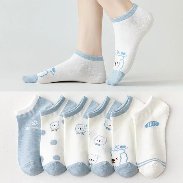 Fuzzy Bear Squad Socks - 5 pairs