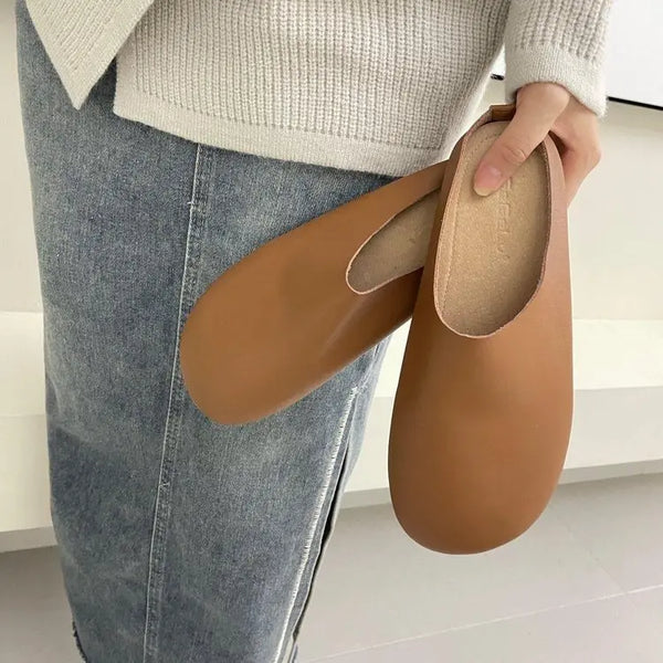 Women's Italian Leather Slippers / Orthopedic Shoes